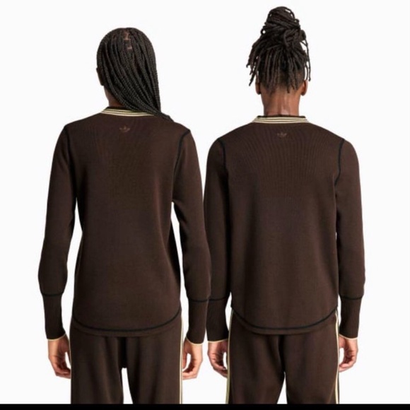 adidas × Wales Bonner Brown Knit Sweater - Picture 2 of 6